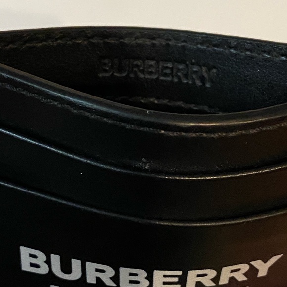 Burberry black leather card holder - Picture 3 of 5
